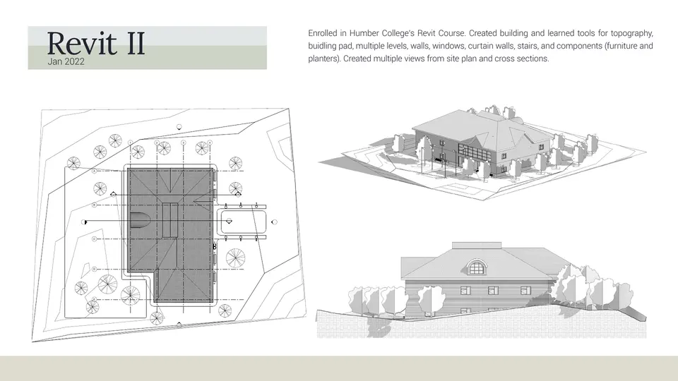 Portfolio page 12: Revit II