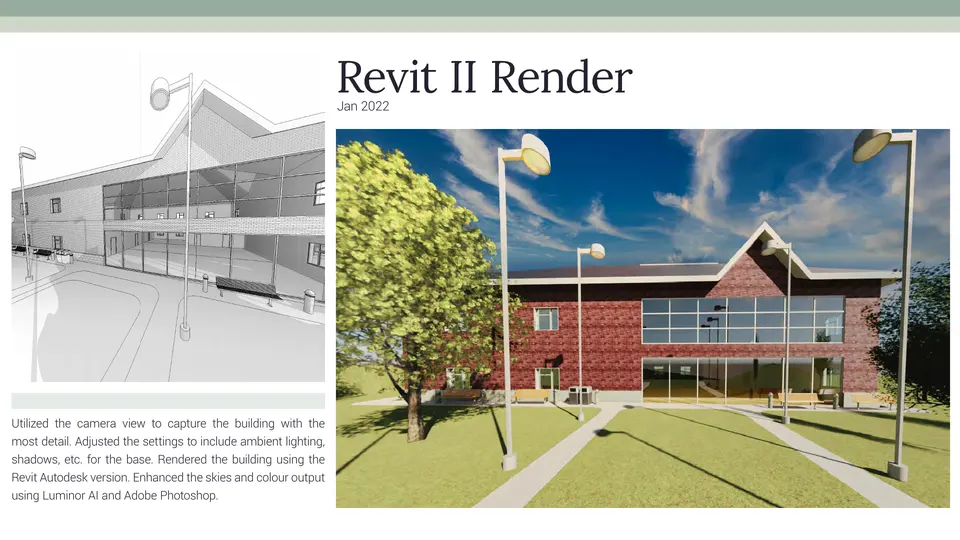 Portfolio page 13: Revit II Render