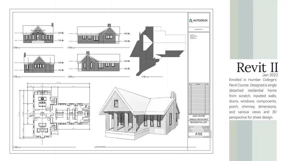 Portfolio page 14: Revit II
