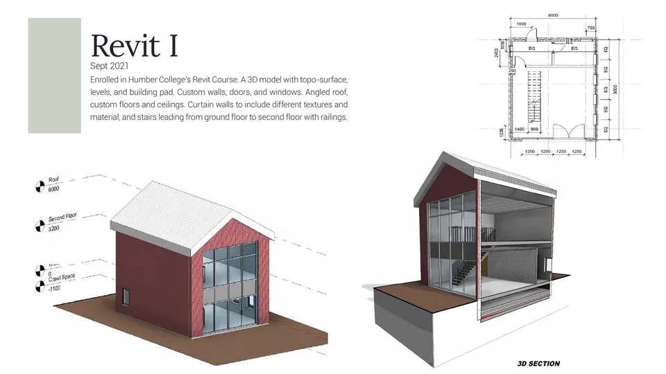 Portfolio page 15: Revit I