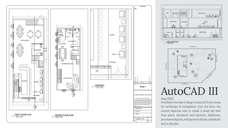 Portfolio page 18: AutoCAD III