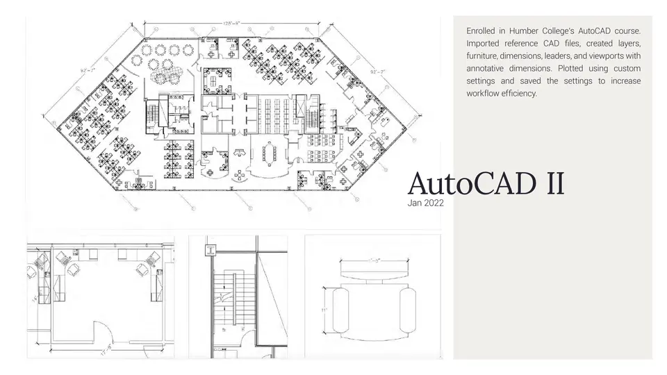 Portfolio page 19: AutoCAD II